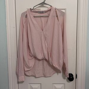 Pink Women's Wrap blouse